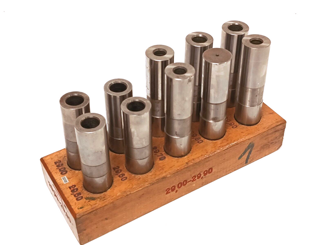 10x Test Pins Test Probe 29.00 - 29.90mm Gauge Pin Set Gauge Pins