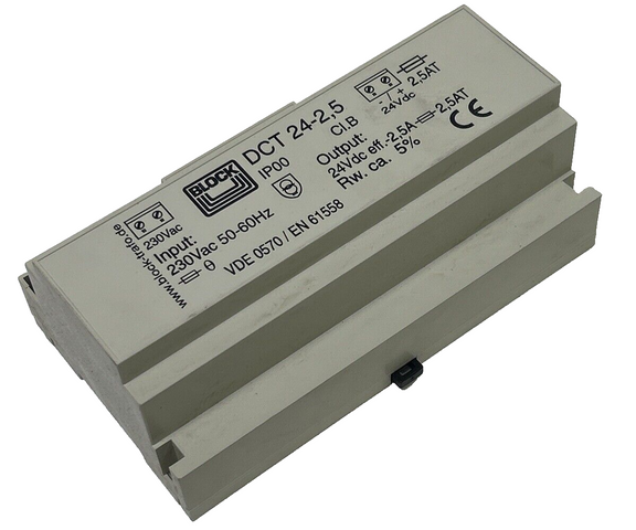Block DCT 24-2.5 Power Supply DCT242.5 Power Supply DCT2425 Power Supply