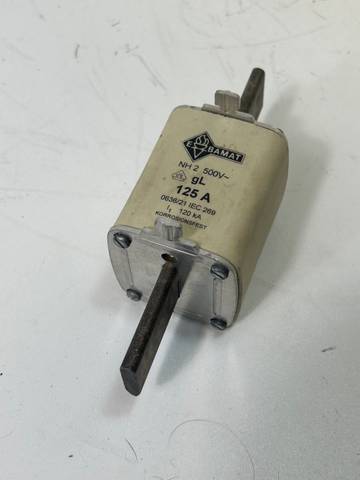 Ebamat 125 A Fuse Insert 125A Fuse 0636/21 NH 2 500V 12 kA | IEC 269
