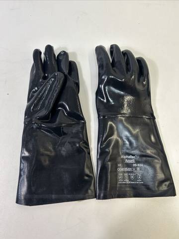 Ansell 09-924 Alphatec Neoprene Gloves 09924 Size 10 Solvex Gloves