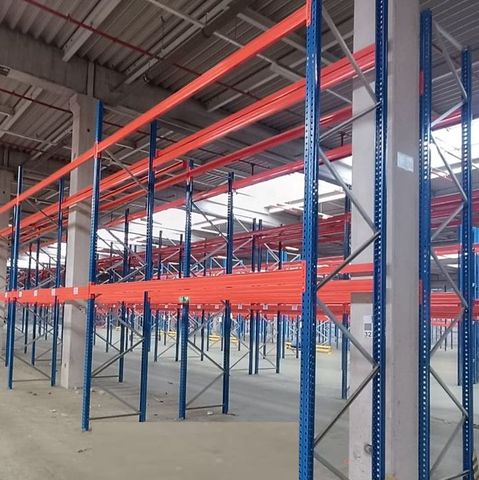 7.47 m Top Rack PR9000 Pallet Rack 5 m High 2 Levels Heavy-Duty Rack Shelf