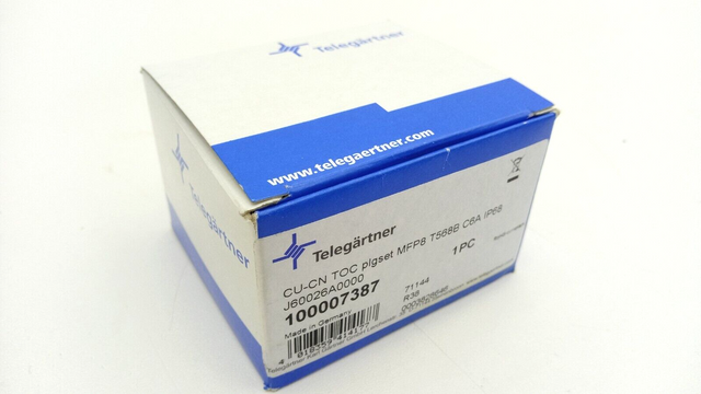 Telegärtner 100007387 Plug-in Set CU-CN TOC Connector J60026A0000 Plug