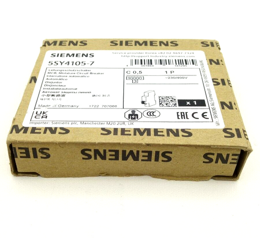 Siemens SY4105-7 Circuit Breaker SY41057 Protective Switch circuit breaker
