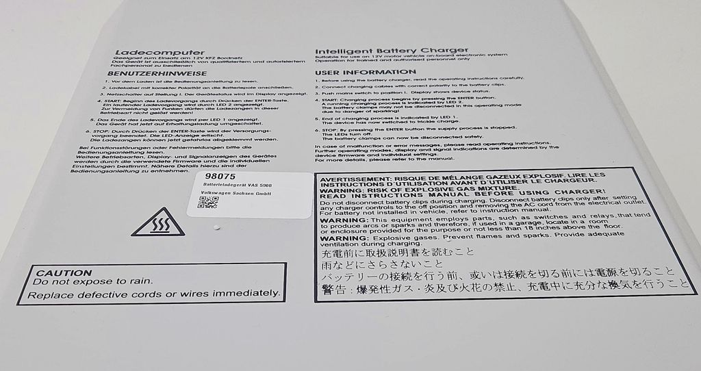 VAS 5908 Ladecomputer für Fahrzeugbatterien VAS 5908 Ladecomputer für Fahrzeugbatterien
