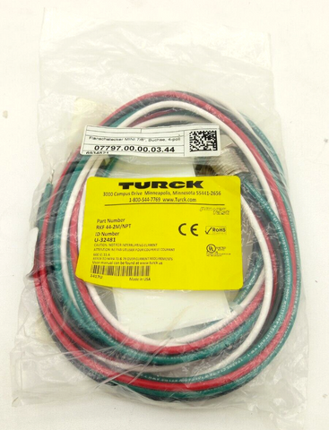 Кабель Turck U-32481 RKF 44-2M/NPT U32481 линия U 32481 кабель разъём