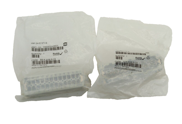 2xHarting HAN24 E-STI-S شريحة توصيل 09330242601 HAN24ESTIS موصل طرفي