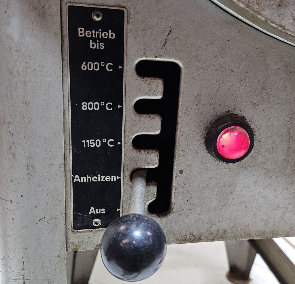 Heraeus KR 260 Bedienfeld des Muffelofens