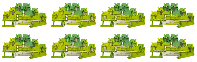 8x Siemens Triple-Deck Terminal 8WH2-035-0CF07 Terminal