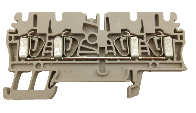 100x Weidmüller ZDU 2.5/4AN Feed-Through Terminal Block Distribution Systems