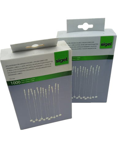 2 x Sigel Nylon Threads for Hanging Signs 125mm 1PU=1000x