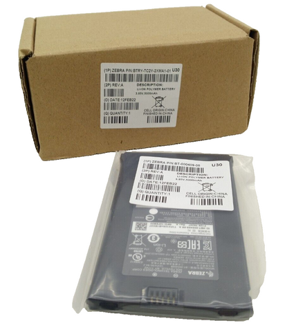 Zebra BTRY-TC2Y-2XMA1-01 BT-000409-08 بطارية 3.85V بسعة 5000mAh، بطارية ليثيوم بوليمر