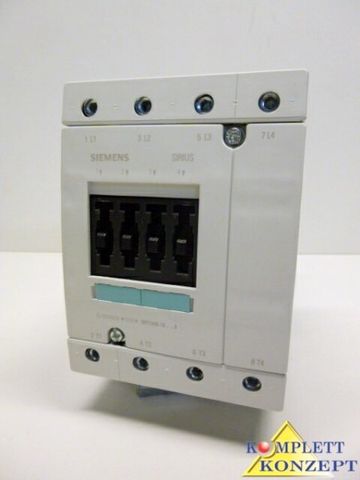 Контактор Siemens 3RT1346-1BM40 140 A DC 220 V 4-полюсный, типоразмер 3
