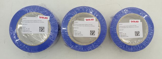 3x à 33 m Brewes 2054BL5 Floor Marking Tape WT-5160 Tape WT5160