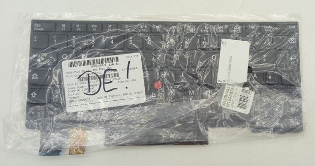 Клавиатура Lenovo CMSBL-84D0 немецкая для ThinkPad X390 T490 T495 T14  QWERTZ