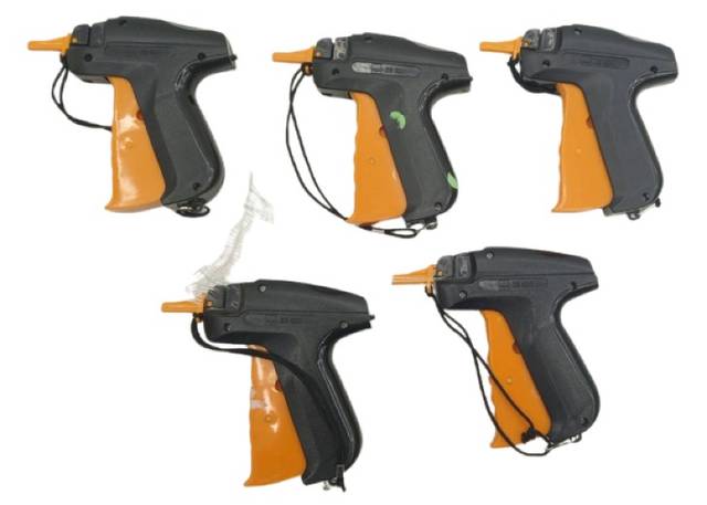 5x مسدس تثبيت الملصقات Sigel ZB600، مسدس وضع الملصقات، إبرة 2mm، للمنسوجات