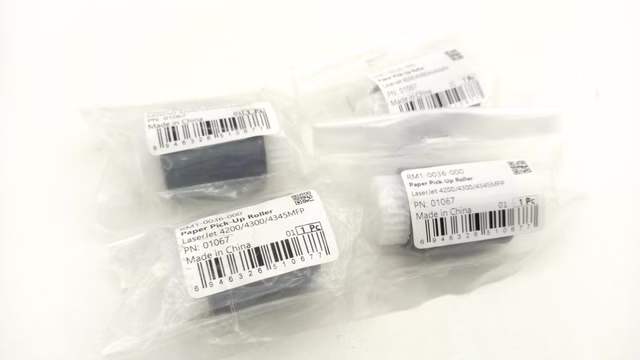 4x HP RM1-0036-000 Paper Pick-Up Roller Einzugsrolle