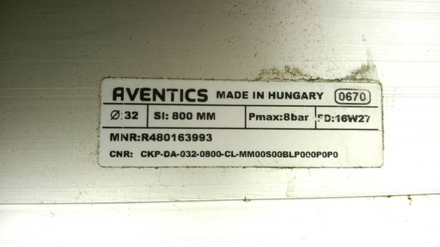 Aventics R480163993 CKP-DA-032-0800-CL Pneumatic Cylinder with Guide Unit