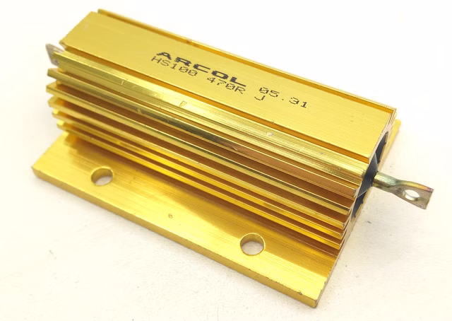 Logo ohne GmbH ARCOL HS100 470R J Aluminium Gehäuse Widerstand 100 W 470 Ω HS100470RJ