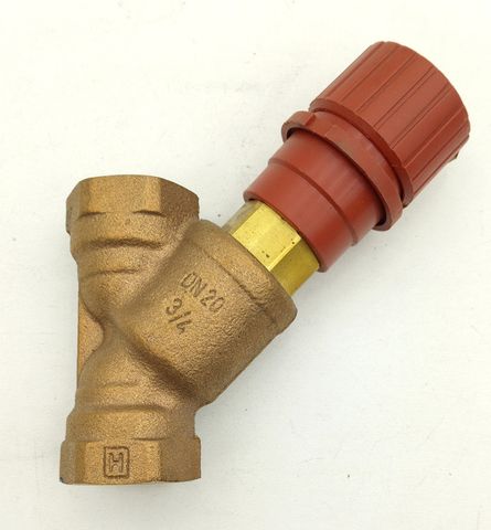 MNG Regulating Valve PN16 DN20 3/4 Inch Y-Form Brass Heating Valve