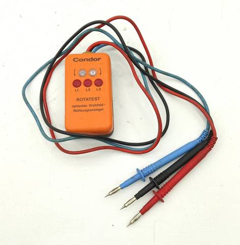 Condor Rotatest Rotary Field Direction Indicator Optical Phase Tester 99/19