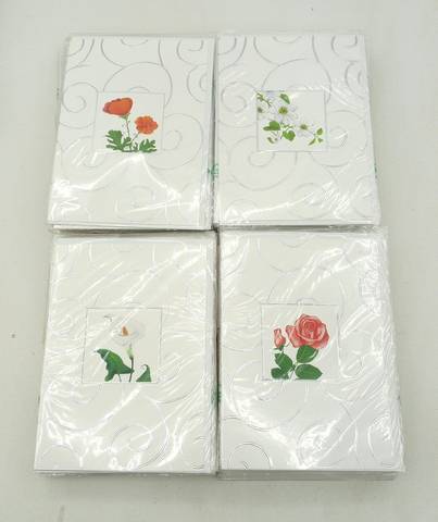 Elegant Invitation Cards with Floral Motifs 100 Pieces