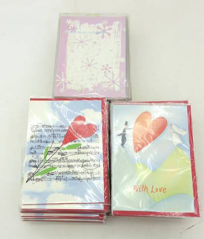 Approx. 150 Greeting Cards with Envelopes Love Wedding Winter Motif Invitation