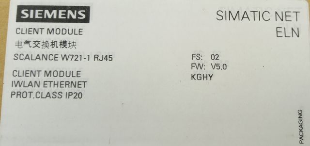 Модуль клиента Siemens Scalance W721-1 RJ45 IWLAN 6GK5721-1FC00-0AA0 E: 02