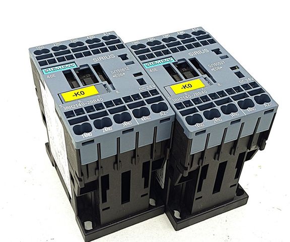 2x Siemens 3RH2140-2BB40 Auxiliary Contactor Contactor 24V DC E:06