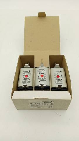 3x m.schneider EUROFUSE Предохранитель NH-1 371125 250A 500V gL-gG DIN43620