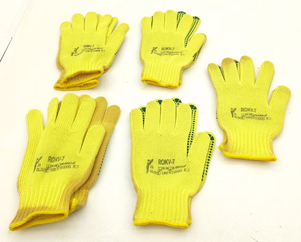 Bild 4 ROKV-7 Schutzhandschuhe Handschuhe Arbeitshandschuhe gelb hitzefest Größe 7
