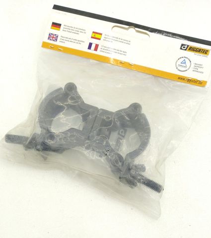 Riggatec Double Clamp Swivel Coupler Ø32–35mm black up to 75kg 400200976