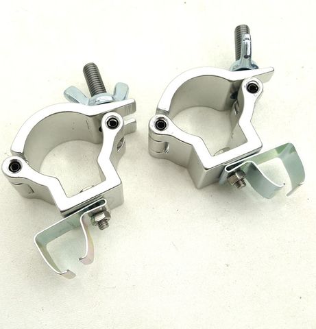 Riggatec Half Coupler Pipe Clamp SWL-50KG TÜV Truss Clamp Aluminum 2 Pieces