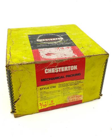 Chesterton 1740 Pack 5 mm Kevlar Packing Rope Cord 3/16" Packing Coil