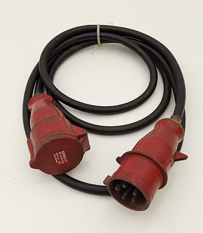 Logo ohne GmbH CEE 32A Stecker Kupplung Dose Starkstrom Kabel Verlängerung Adapter 2,5M