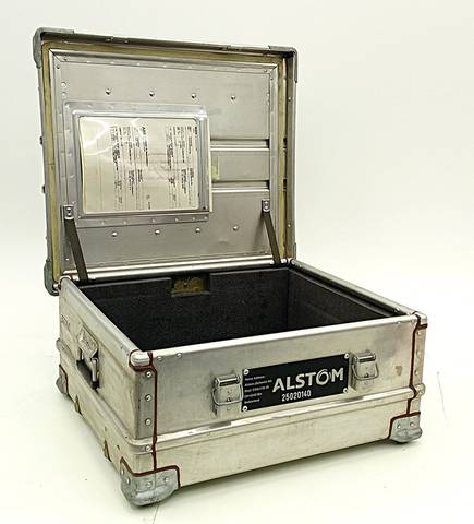 ALSTOM Aluminum Case Transport Box Industrial Box Optimess Rack 61x55x28cm