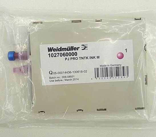 Weidmüller 1027060000 Ink Tank PJ PRO TNTK INK M Ink Cartridge Ink Magenta