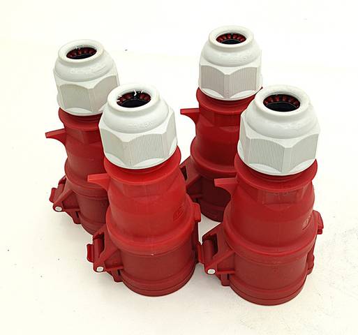 4 قطع Bals 3148 وصلة CEE قابس ومقبس Quick-Connect ‏32A‏