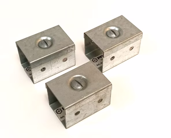3x Pflitsch VA 50/50 S Kabelkanal Längsverbinder Verbinder