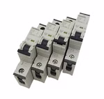 4x Siemens 5SY6104-7 Miniatur 1-poliger Leistungsschalter
