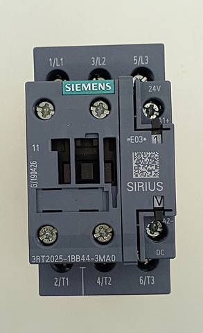 Siemens 3RT2025-1BB44-3MA0 SIRIUS, 3-полюсный силовой контактор