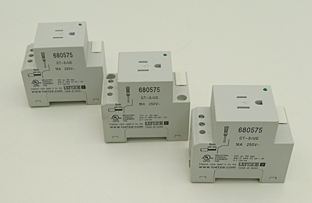 3x Lütze 680575 ST-3/US Fuse Holder Fuse Plug Module