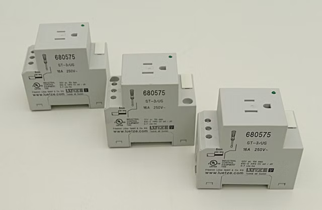 3x Lütze 680575 ST-3/US Sicherungsträger Sicherungsstecker Modul
