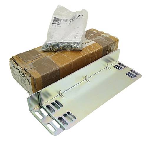 2x Rittal SZ 4531.000 Mounting Base Plate made of Steel Sheet