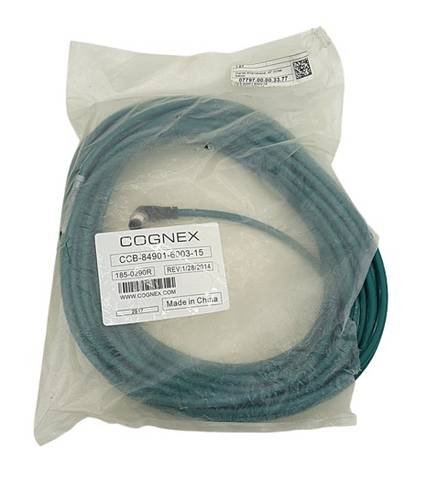 Cognex 185-0290R CCB-84901-600315 كابل إيثرنت M12-RJ-45