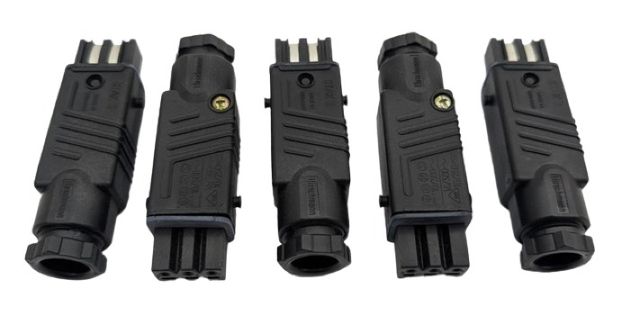 5x Hirschmann 932 140-100 STAK 3 N مأخذ كابل أسود