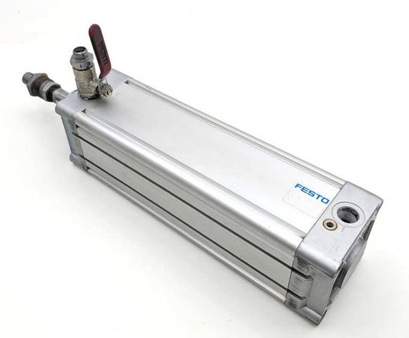 Цилиндр Festo стандарта ISO, ход 195 mm, диаметр 80 mm