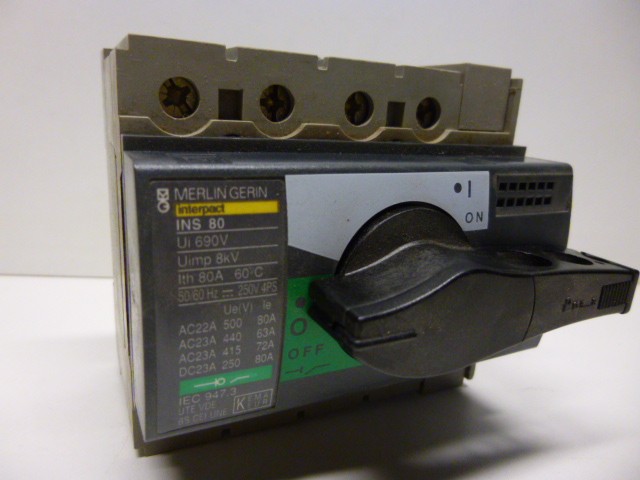 Merlin Gerin interpact INS 80 Direct current switch Circuit breaker Switch