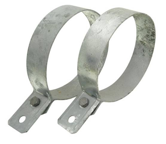 2 or 4x Dehn 420 140 Iron Galvanized Pipe Clamp Fitting