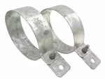 2x Dehn 420120 Regenrohrschelle Edelstahl Rohrschelle Ø120mm