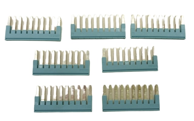 7x Siemens 8WH9 020-6BL10 Sentron 10-pole Jumper Bridge